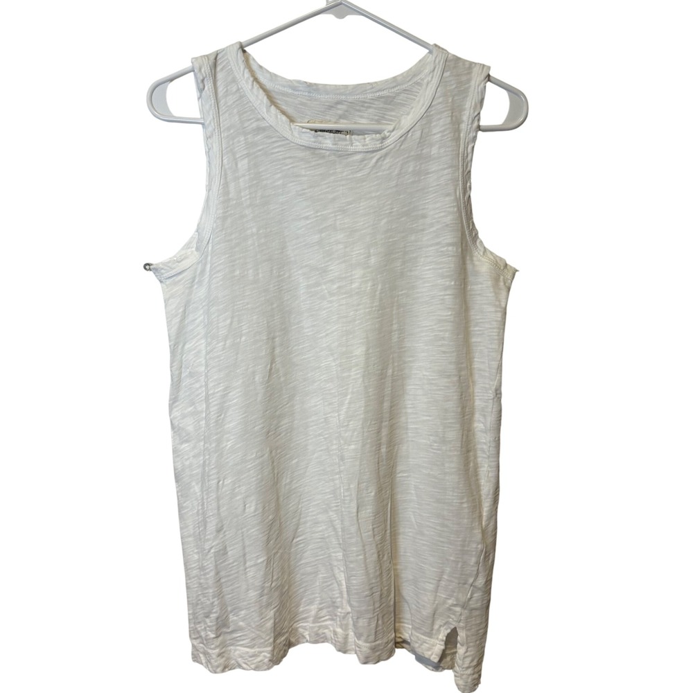 CURRENT/ELLIOTT‎ White Slub Knit Tank Top Size 1